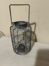 Norfolk Tealight lantern in distressed metal image 3