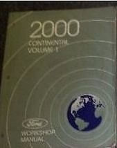 2000 Lincoln Continental Service Atelier Manuel Volume 1 - £13.04 GBP