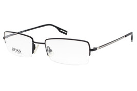 Hugo Boss 0366/U C6I Brown Men&#39;s Half Rimless Eyeglasses 52-19-140 W/Case - £50.51 GBP