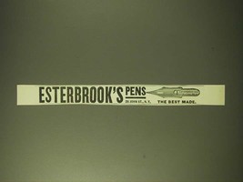 1893 Esterbrook&#39;s Pens Ad - Esterbrook&#39;s Pens The Best Made - £14.62 GBP