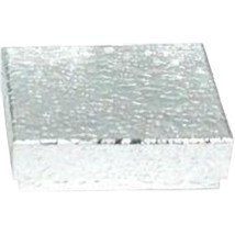 400 Cotton Filled Jewelry Gift Boxes Silver Foil Exterior 2 1/8&quot; - £103.33 GBP