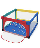 Costway Baby Playpen Infant Large Safety Play Center Yard W/ 50 Balls Co... - £76.74 GBP