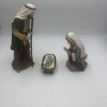 Joseph , Mary And Baby Jesus Kirkland’s hand painted Nativity - £77.86 GBP