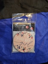 &quot;You Go Girl&quot; Car Coaster Absorben Ceramic - $4.16