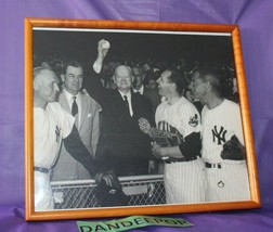 New York Yankees Stadium Opening Day Black & White Photo 1964 President Hoover - £31.14 GBP