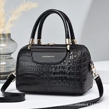   Fashion Crocodile Pattern Pillow Bag Texture Atmosphere One-Shoulder Sling Bos - £37.80 GBP