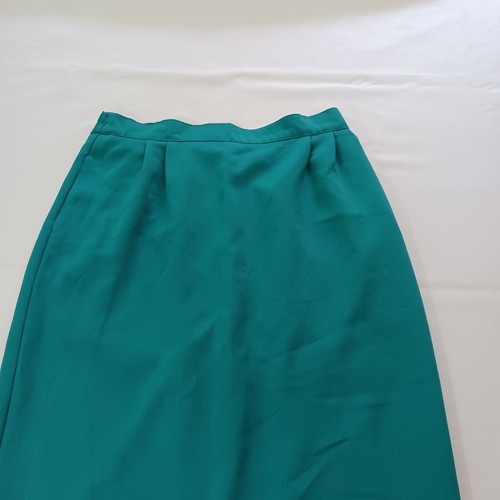 Vintage City Girl By Nancy Bolen Women's Turquoise Back Zip & Slit Skirt Size 14 Item image 7
