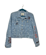 Ashley Vintage Charm DUQ Star Denim Jacket Women’s L Duquesne Roll Dukes... - $1,406.44 MXN