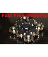 Hand Spinner Tri Fidget 9 Gear Anxiety Stress Finger Desk Toy Focus EDC ... - $29.69