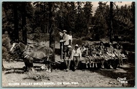 RPPC Nascosto Valley Ospiti Ranch Cle Elum Wa Clark Foto 5506 Unp Cartolina J1 - £11.82 GBP