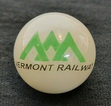 Vintage Vermont Railway Marble White 1&quot; Glass Marble Trains - £7.91 GBP