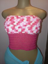 Crochet crop top, summer top, summer vest, halter top - $40.00