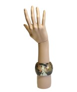 LENNY Jewelry Decoupage Bangle Bracelet Statement Artisan Handmade 2.25”... - $463.54 MXN