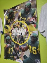 Vintage Oregon Ducks Football Poster Meet The Green Monster 2005 UofO 32... - $58.80