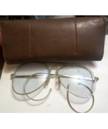 Vintage Bushnell Aviator Style Shooting Range Safety Eyeglasses wire rim - $27.88