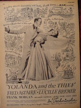 1945 Esquire Movie Ad WWII Era YOLANDA and the THIEF Fred Astaire Lucille Bremer - £3.44 GBP