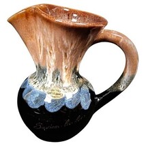 Pitcher &quot;Savines les Lacs&quot; Genuine High-Fired Flame Glazed Stoneware - 2... - $150.47