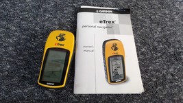 Garmin eTrex 12 Channel GPS Yellow Handheld Personal Navigator Tested Wo... - $24.99