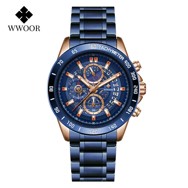 Fashion Mens Watch Luxury Automatic Date Quartz Watch Stainless Steel 30ATM Wate - £35.12 GBP