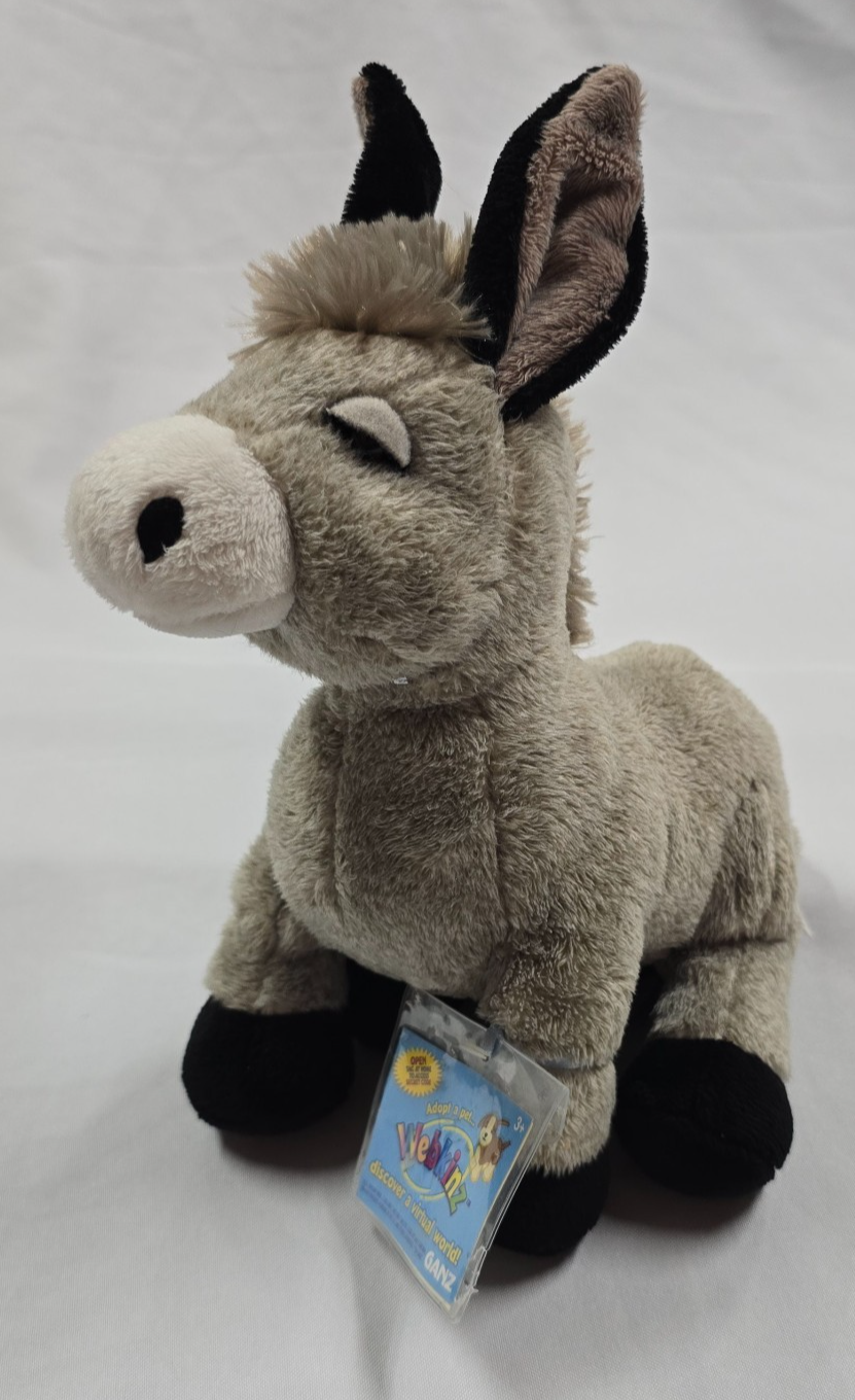 WEBKINZ - DONKEY NWT HM407 Brand New - New Old Stock - With Code - $44.54