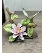 Vintage Lefton 1983 Humming Bird #02229 Hand Painted Figurine Ceramic China - $38.28 CAD