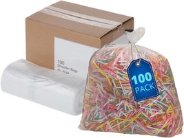 Shredder Bags 40 45 Gallon Paper Shredder Waste Bags 100 Box - £40.39 GBP