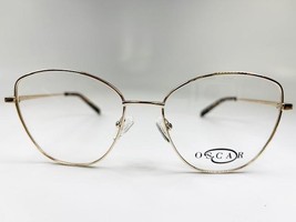NEW OSCAR by Oscar De La Renta OSL-739BJS 718 Light Gold Eyeglasses 54/1... - $39.55