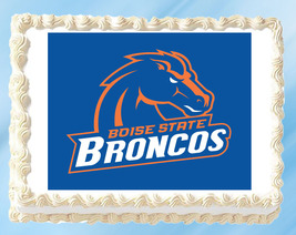 Boise State Edible Image Cake Topper Cupcake Topper 1/4 Sheet 8.5 x 11&quot; - $11.75