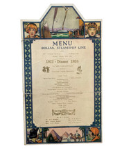 S.S. PRESIDENT VAN BUREN Postcard Menu Dollar Steamship Lines 1926 Vinta... - £14.78 GBP
