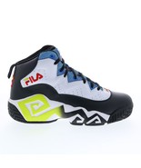 FILA Mens Jamal Mashburn Retro Basketball Shoe White Black Blue Size 9.5... - £59.27 GBP