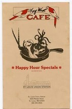 Key West Cafe Menu St Louis Union Station St Louis Missouri 1993 - £14.24 GBP