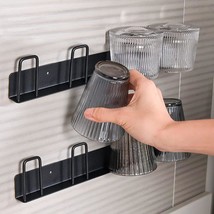 Mug Holder (2Pcs) - Wall-Mounted Storage Hooks, Metal, 4 Cup Holders, Max 10Kg L - $28.99