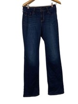 Old Navy Jeans Womens 6 Blue Kicker Boot Cut Mid Rise Stretch Denim Dark... - $17.69