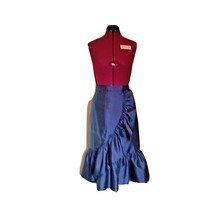 Eliza J Florence Wrap Skirt Blue Women Size 14 Ruffle - $62.37