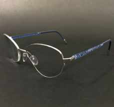 Silhouette Brille Rahmen 4561 75 7000 Blau Silber Illusion Nylor 51-17-135 - £133.67 GBP