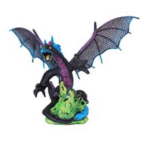 Black and Purple Pterosaur Dragon with Metal Wings Figurine 5 Inch - $35.98