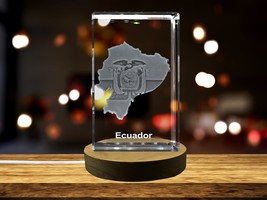 LED Base included | Equador 3D Engraved Crystal 3D Engraved Crystal Keepsake - £31.96 GBP+