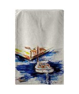 Betsy Drake Sailboat &amp; Dock Beach Towel - £54.52 GBP
