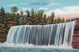 Tahquamenon Falls Michigan MI Land of Hiawatha 1942 Munising Postcard C25 - £2.34 GBP