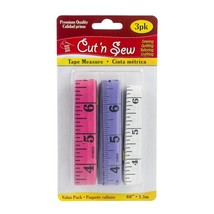 Cut N Sew 3 Pack Tailors Tape Measures - $2.95