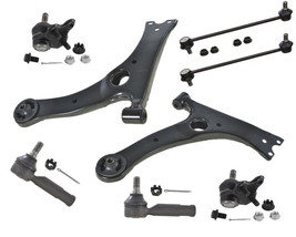 TOYOTA Corolla Front Lower Control Arms Ball Joints Sway Bar Link Outer Tie Rods - £154.80 GBP