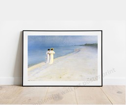 Peder Krøyer Summer Evening on Skagen Sønderstrand Wall Art Print 16x12 in - £18.83 GBP