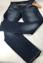 Lucky Brand Straight Leg Slimming Jeans Women&#39;s Size 26 / 2 Medium Wash - £30.74 GBP