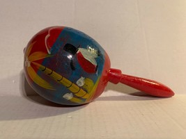 Vintage Handmade Hand-Painted MEXICO Red Maraca - £2.38 GBP