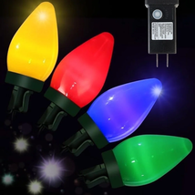 Multicolor Christmas Lights Colorful Christmas String Lights 32.8FT C7 V... - €39,23 EUR