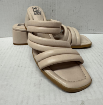 MIZ MOOZ WOMEN&#39;S SLIP ON HEELED MULE SHOES  BEIGE 37EU / 7US  # A-06 - $39.95