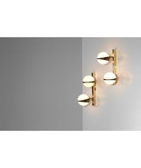Pair of Modern double &quot;Paloma&quot; wall lights Stilnovo style Wall Fixture G... - €541,19 EUR
