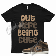 Black CUTE T Shirt for Air J1 1 Mid Brown Earth Tone Mocha 10 Chocolate - £20.49 GBP+