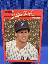 Steve Sax BC-22 1990 Donruss Baseball Card Error - £143.88 GBP