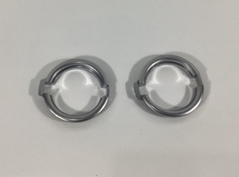 02-08 BMW 745I 745LI 750I FRONT CENTER CUP HOLDER CHROME BEZEL TRIM Q5901 image 2